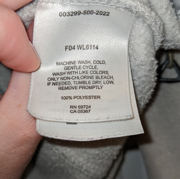 Free Gift! 🌹 COLUMBIA Jacket Womens Full Zip Off White Fleece Jacket Size Small - Picture 7 of 10